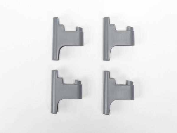 Füsse für eine Wurmbox Vier graue Füsse für ein kleine Wurmbox