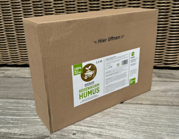 2,5 Kg Bio Wurmhumus Bodenverbesserer torffrei Ein Paket 2,5 Kg Bio Wurmhumus Bodenverbesserer torffrei